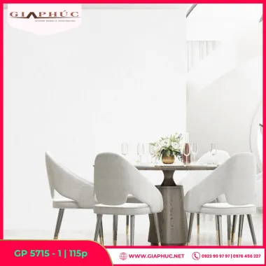 Giấy Dán Tường Màu Trắng GP5715 - 1