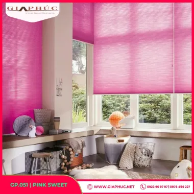 Rèm Cuốn Phòng Ngủ Màu Hồng – Pink Sweet