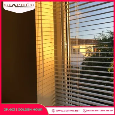 Rèm Cuốn Lưới Cao Cấp Màu Vàng Kem – Golden Glow