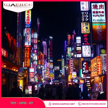Tranh 3D Thành Phố Ánh Sáng GP15 - 07