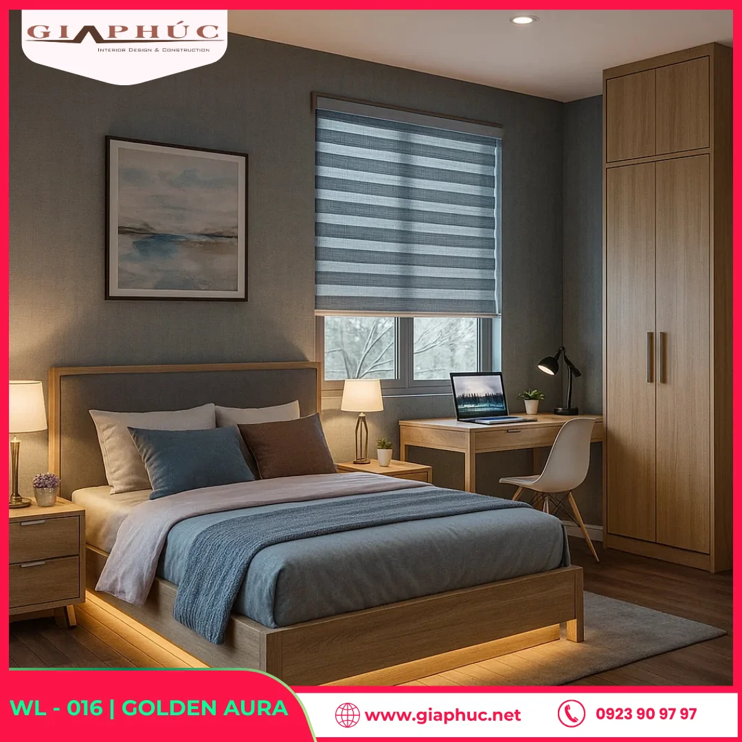 Rèm Cầu Vồng Màu Vàng Golden Aura Sang Trọng