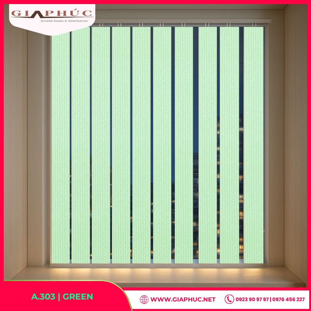 Rèm Sáo Dọc A.303 | GREEN