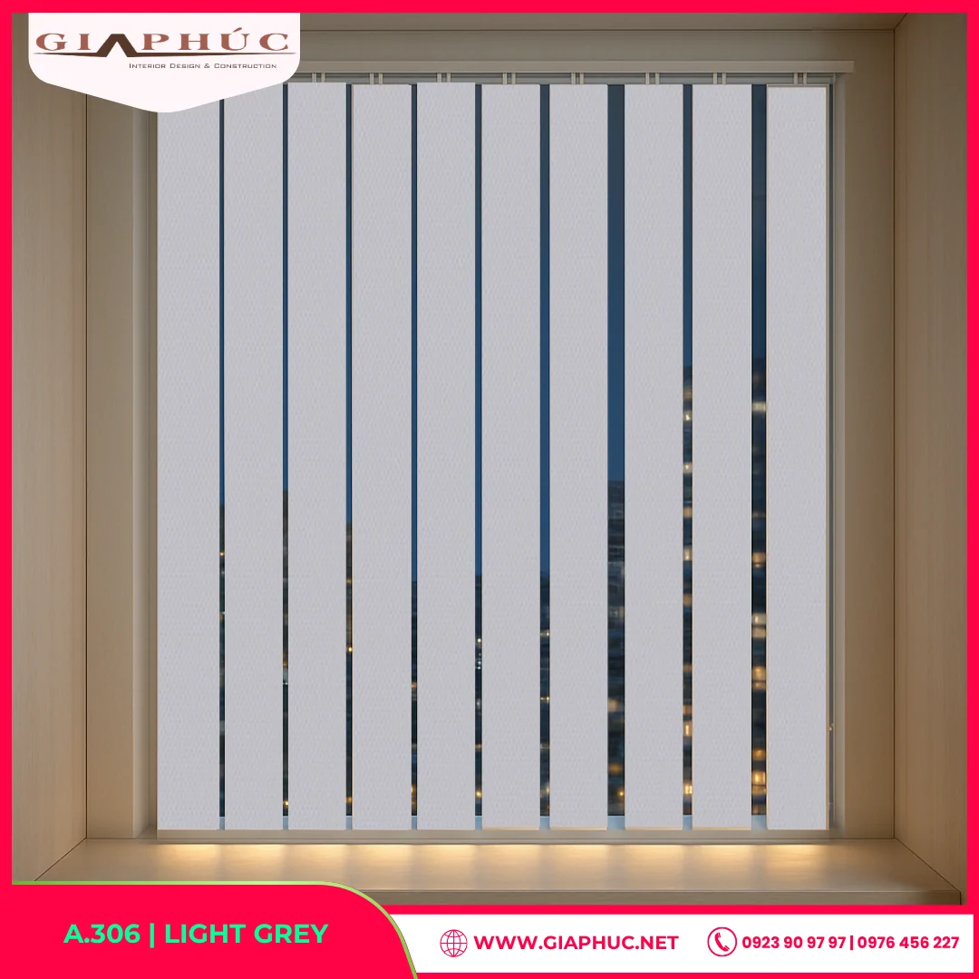 Rèm Sáo Dọc A.306 | LIGHT GREY