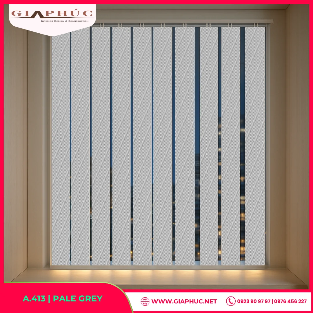 Rèm Sáo Dọc A.413 | PALE GREY