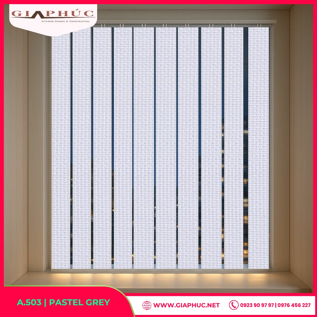 Rèm Sáo Dọc A.503 | PASTEL GREY