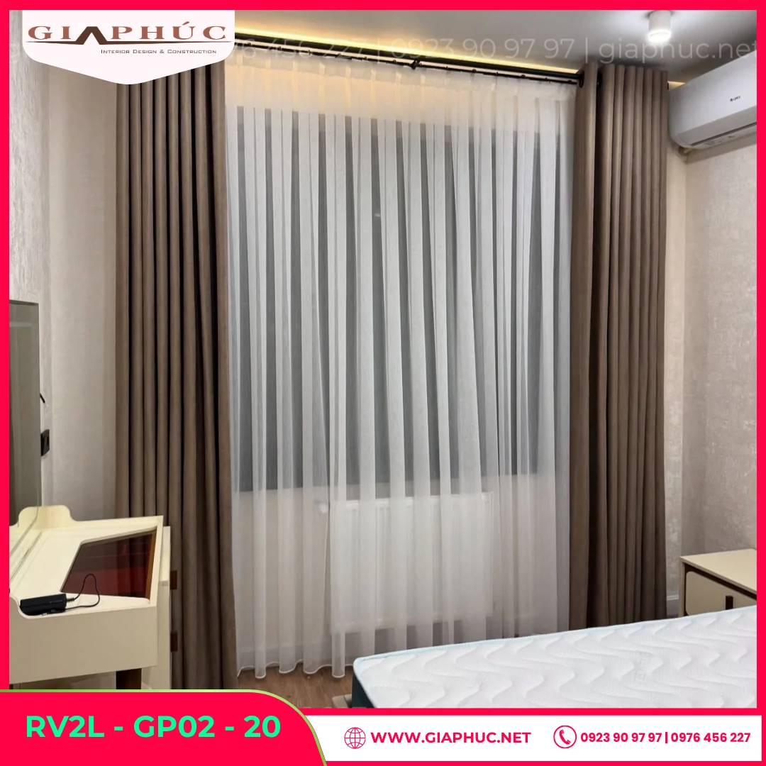 Rèm Vải Hai Lớp GP02 - 20